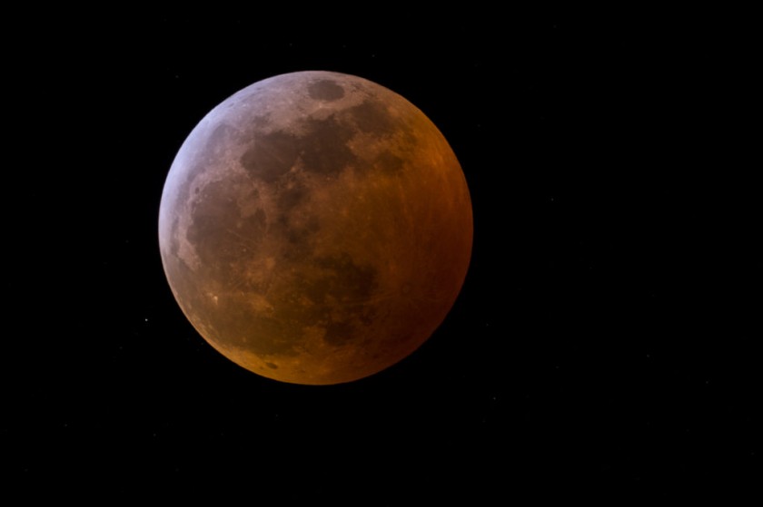 Un eclipse total de Luna acompañó la primera Superluna de la trilogía que habrá en 2019. FOTO: NASA/MSFC/Joe Matus