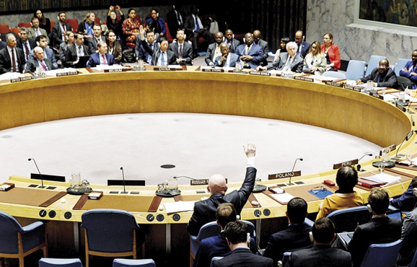 NACIONES UNIDAS. El momento de la votación de la resolución propuesta por Estados Unidos sobre la crisis venezolana.