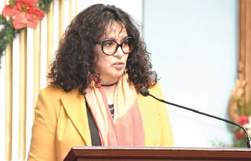 DIPLOMÁTICA. La embajadora de Venezuela en Bolivia, Crisbeylee González.