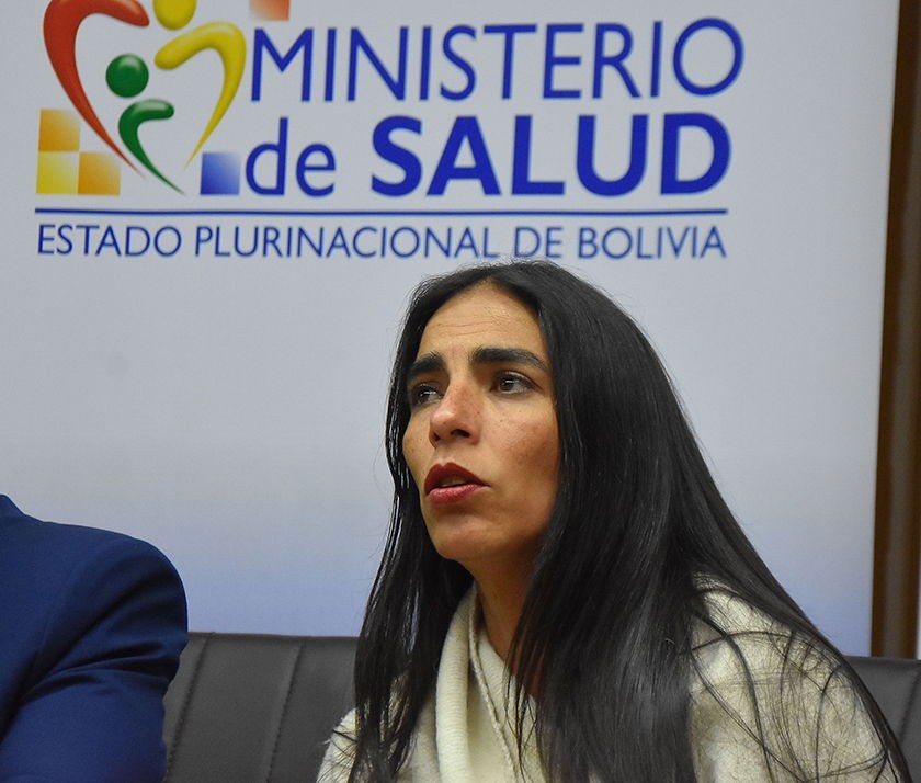 La ministra de Salud, Gabriela Montaño. FOTO: APG
