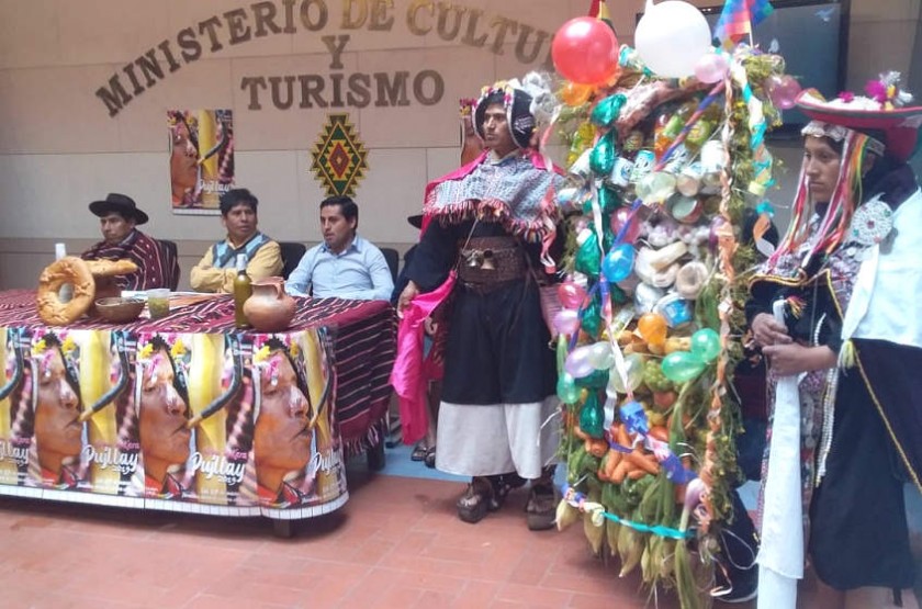La festividad fue anunciada esta mañana en La Paz. Foto: Ministerio de Cultura
