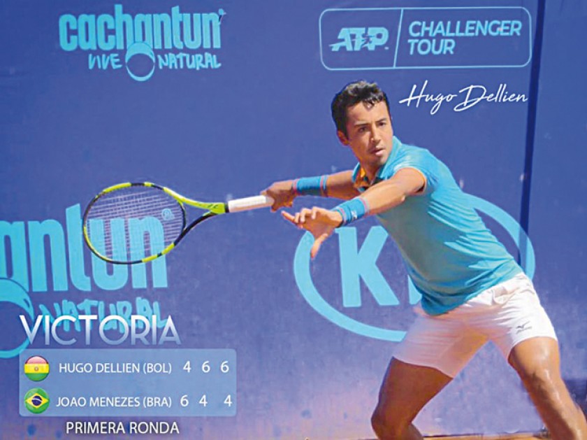El tenista beniano se encuentra en Chile, donde participa del Challenger de Santiago. Debutó con triunfos en singles y d