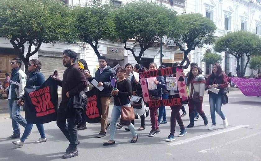 Una de las movilizaciones por los derechos de las mujeres en el Día Internacional de la Mujer. FOTO: Aclo