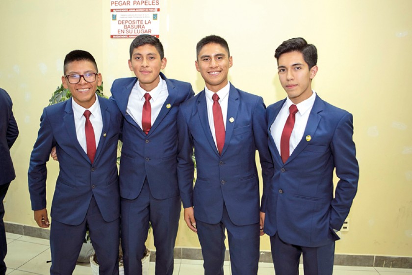 Juan Luis Torricos, Fabián Taboada,  Mauricio Romero y Alejandro Rospilloso.