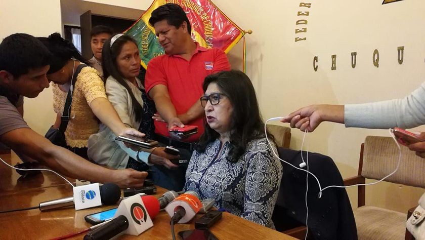 La presidenta de la Federación de Empresarios Privados de Chuquisaca, María Teresa Dalenz. FOTO: CORREO DEL SUR