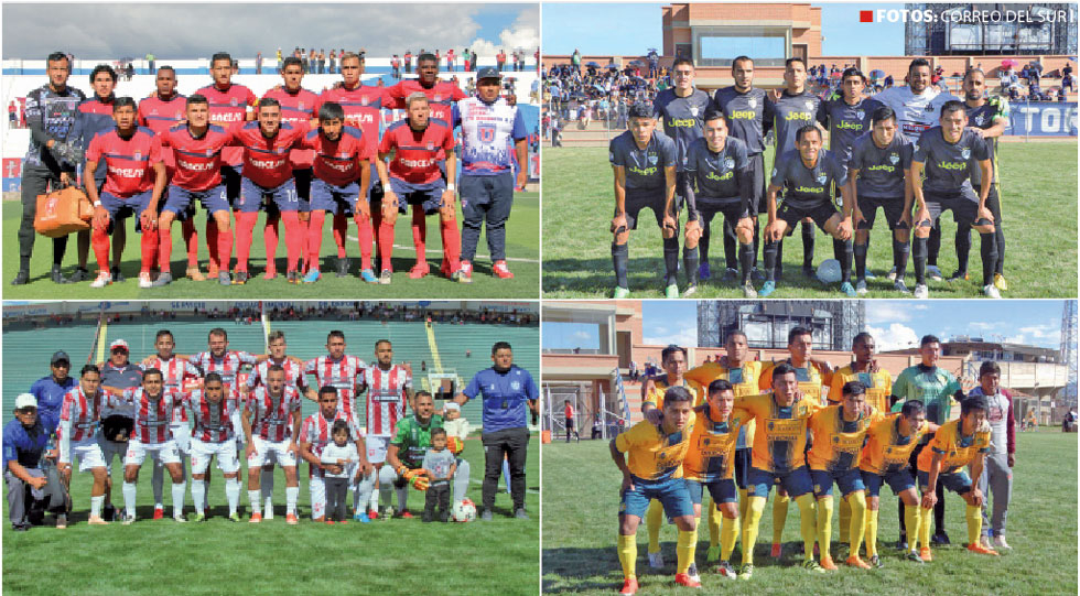 Los partidos Universitario-Atlético Sucre (arriba) e Independiente-Mojocoya podrían reducir la cantidad de equipos en la lucha por la Simón Bolívar.