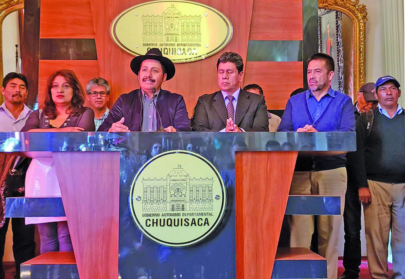 CONVOCATORIA. Autoridades de Sucre y Chuquisaca informaron ayer sobre el desarrollo de las actividades rumbo al Bicentenario de Bolivia.