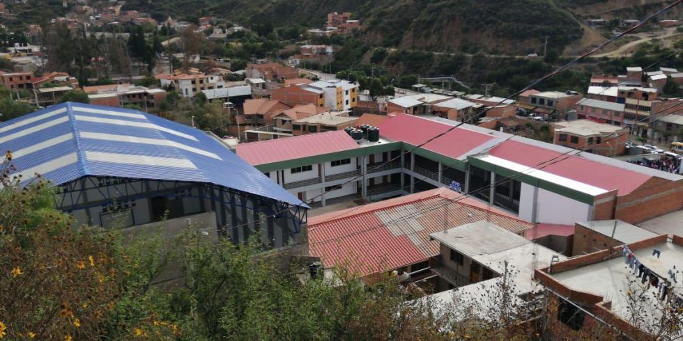 La nueva infraestructura de la unidad educativa Aniceto Arce fue entregada este martes.