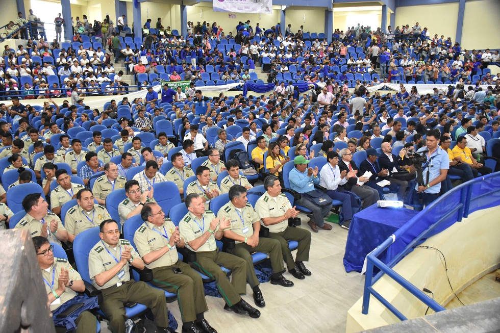 El presidente Evo Morales acompaño la realización del IX Cumbre de Seguridad Ciudadana en la ciudad de Trinidad.