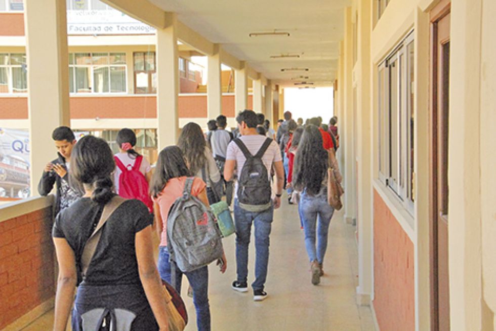 UNIVERSIDAD. San Francisco Xavier alberga alrededor de 45.000 estudiantes esta gestión.