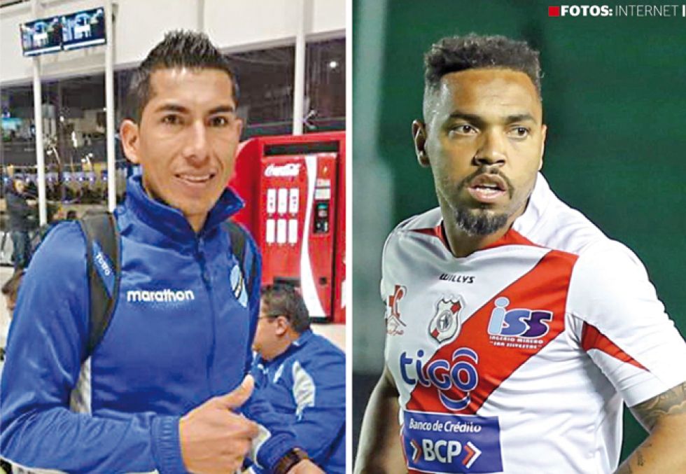 El mediocampista Damir Miranda (i) y el delantero Thiago Dos Santos son los primeros refuerzos del “Inde”.