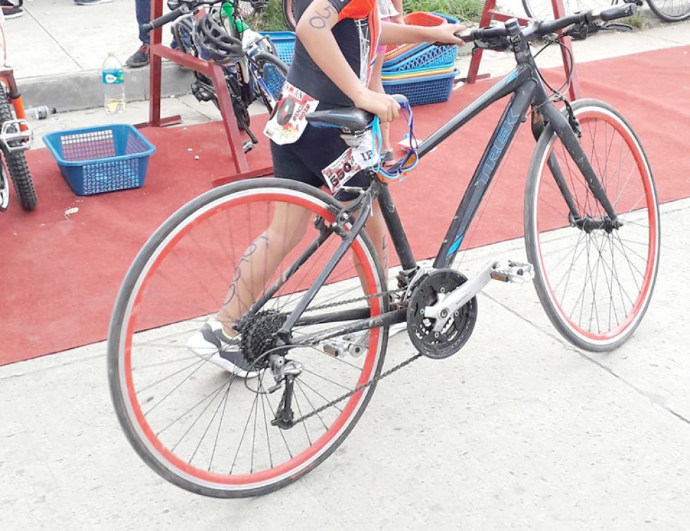 Una de las bicicletas robadas; la foto ya circula en redes sociales.