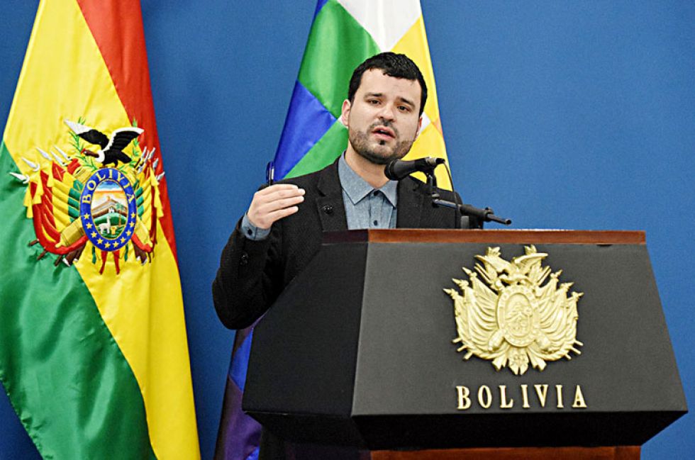 MINISTRO. El titular de Comunicación, Manuel Canelas, durante una declaración reciente.