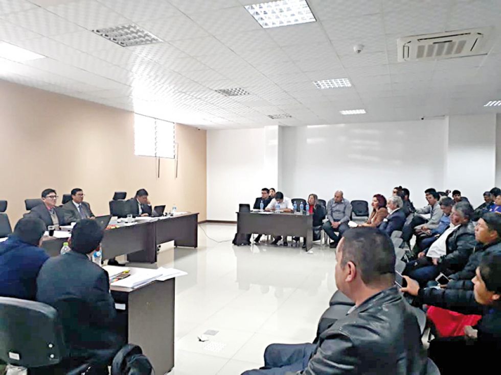 RESULTADO. La audiencia definitoria que se realizó ayer en la Sala Constitucional.