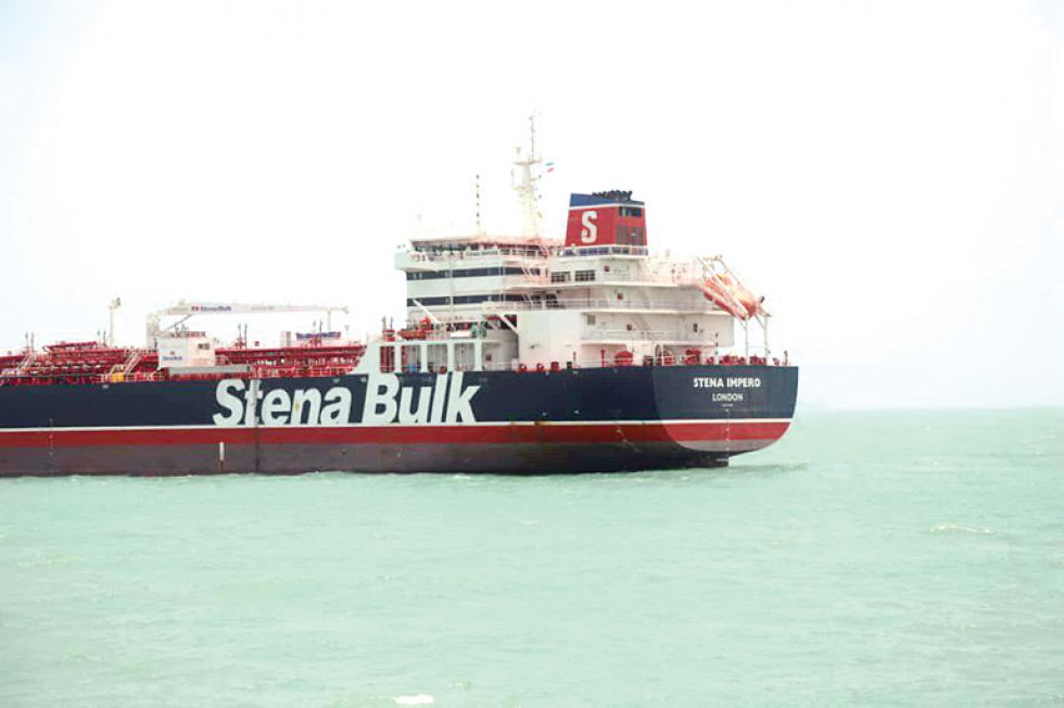 POLÉMICA. El petrolero de bandera británica Stena Impero incautado en el estrecho de Ormuz.