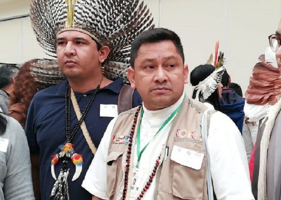 El exlíder indígena durante su visita a Sucre para una reunión con la CIDH, en febrero.