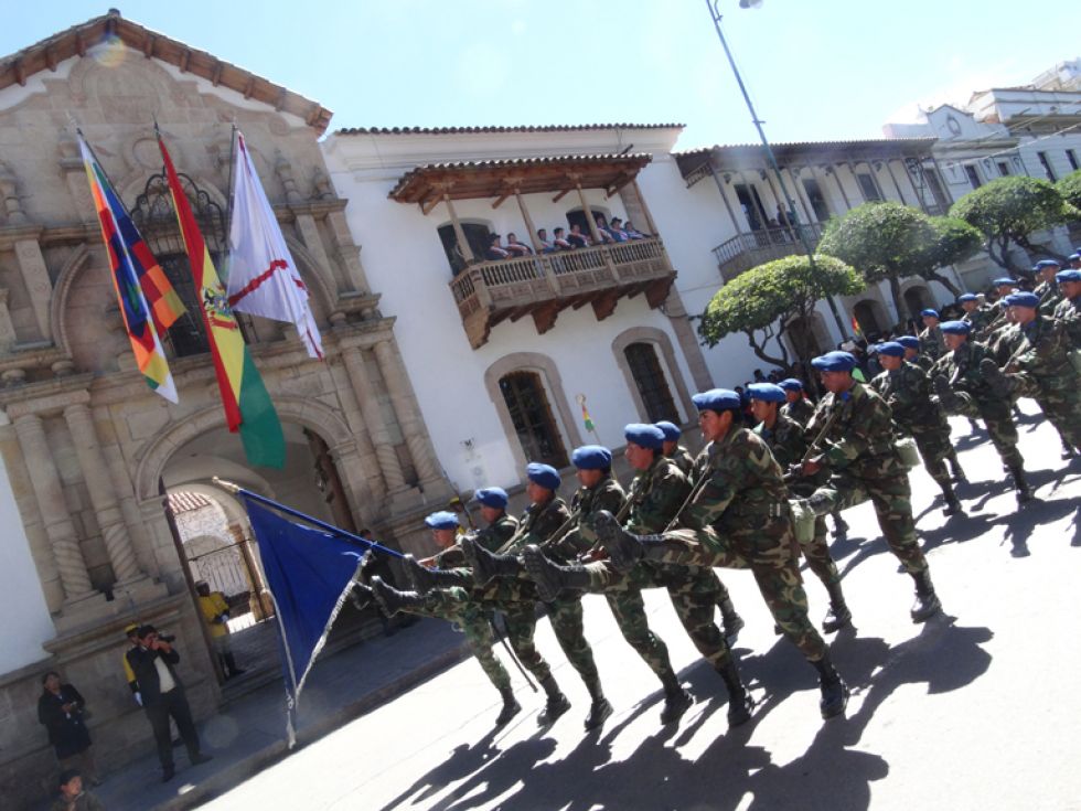 CELEBRACIÓN. Hace cinco años que los actos del aniversario patrio no se celebran en Sucre.