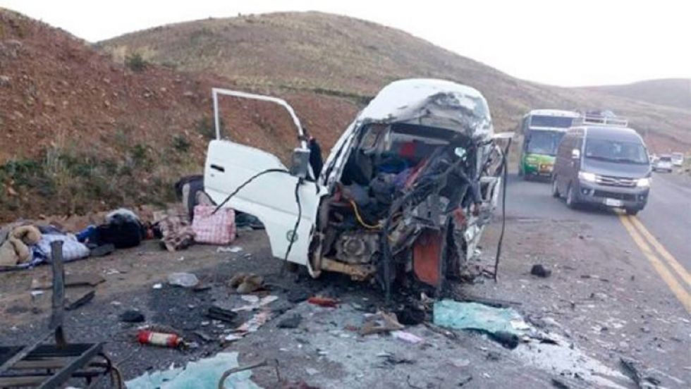 TRAGEDIA. El fatal accidente ocurrió en una carretera en el departamento de La Paz.