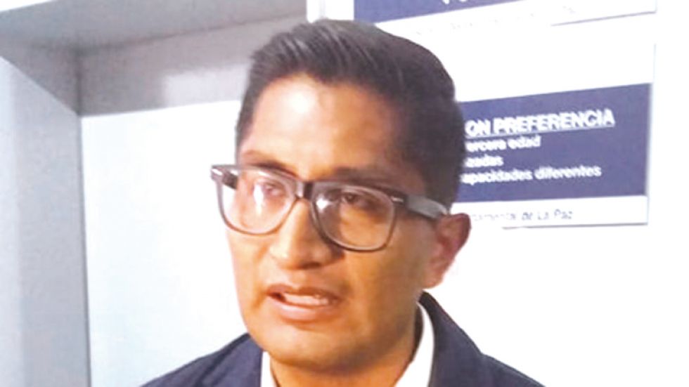 El exfiscal departamental de La Paz Edwin Blanco