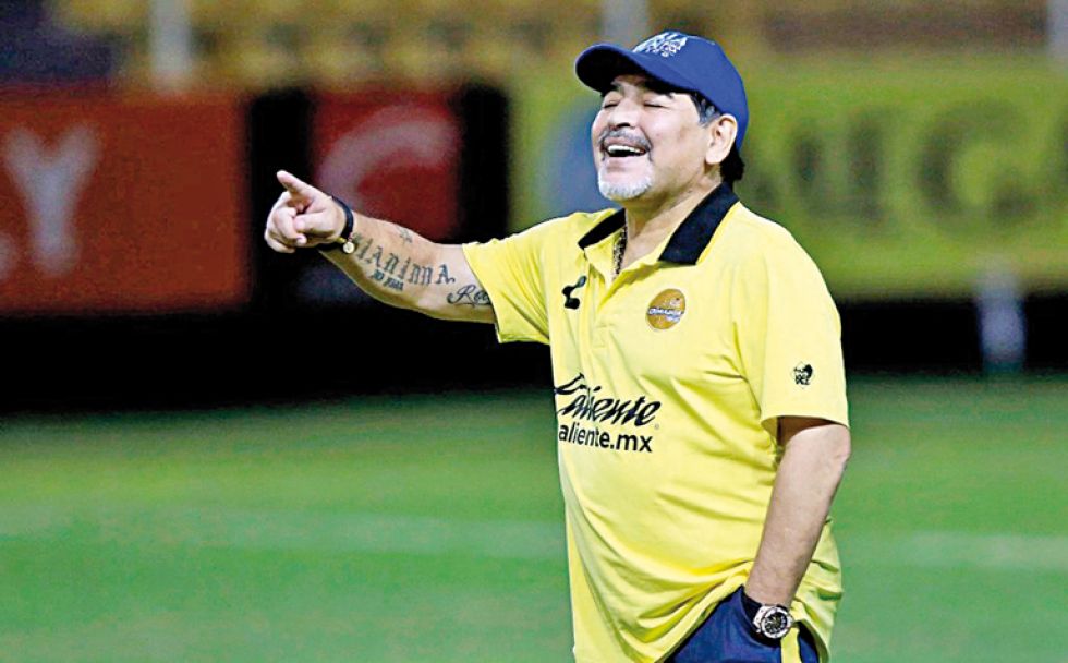 Maradona suena en la Verde