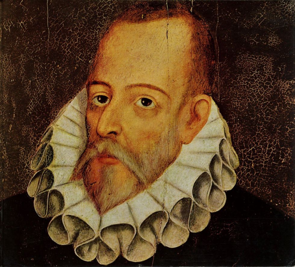 Retrato de Miguel de Cervantes Saavedra, quien utilizó la frase “(…) espero un Potosí de barras y dinero” en la comedia “La entretenida” (1615).