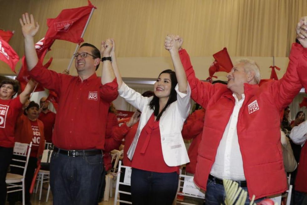 La candidata a la Vicepresidencia por Bolivia Dice No, Shirley Franco, fue presentada oficialmente este miércoles.