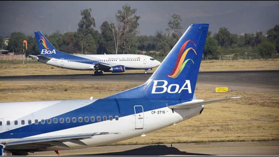 servicio. El último incidente de BoA fue en Sucre; la nave alzó vuelo pero tuvo que retornar.
