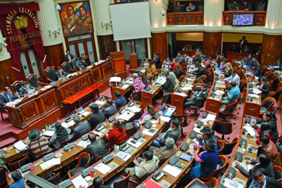 parlamento. Un millar de leyes que emergieron de la Asamblea Legislativa Plurinacional fueron promulgadas durante la última gestión.