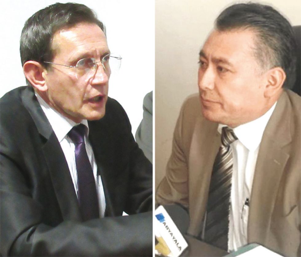 AUTORIDADES. El magistrado José Antonio Revilla (izq.) y el consejero Omar Michel.