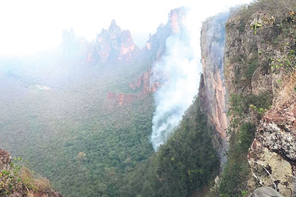 BRASIL. Así arde un parque nacional en Mato Grosso, el estado más afectado por los múltiples incendios.