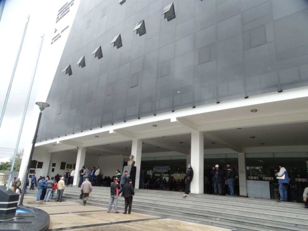 SERVICIO. En el edificio del Tribunal Departamental de Justicia de Chuquisaca hay cinco oficinas habilitadas para la conciliación.