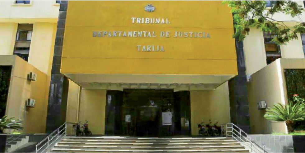 TARIJA. La audiencia de medidas cautelares se realizó en el Juzgado Segundo de Instrucción, Anticorrupción y Violencia Hacia la Mujer.