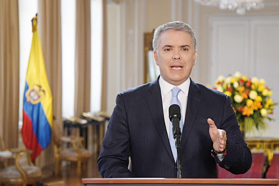 CONFLICTO. El presidente Iván Duque dijo que la operación ofensiva del Ejército fue adelantada tras la decisión de las FARC de volver a las armas.