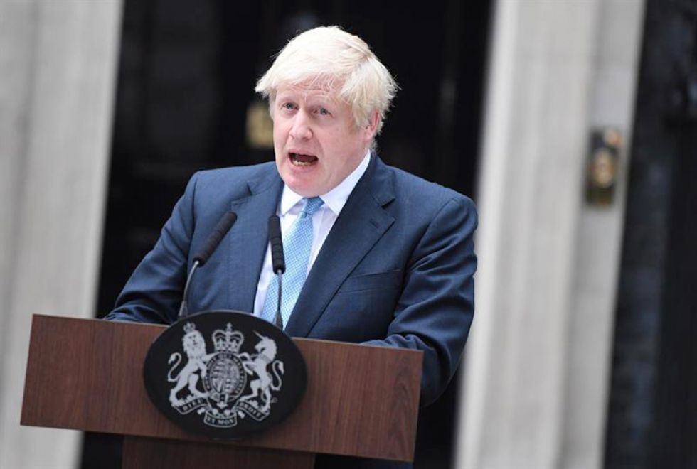 CONSERVADOR. El primer ministro británico, Boris Johnson, intenta liquidar el conflicto por el "brexit".