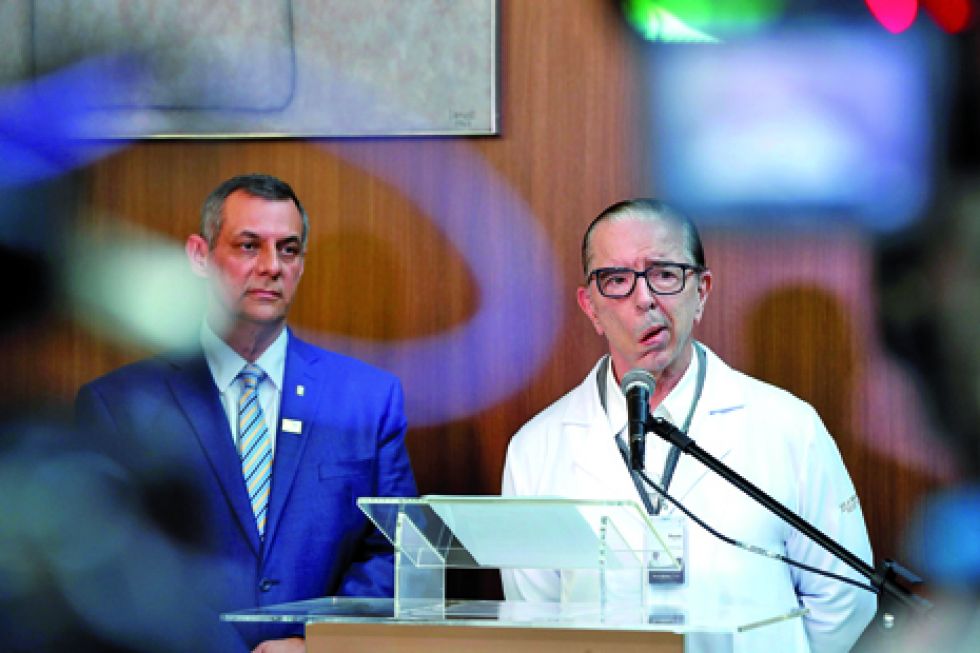 INFORME. El cirujano Antonio Luiz Macedo, uno de los que operó a Bolsonaro.