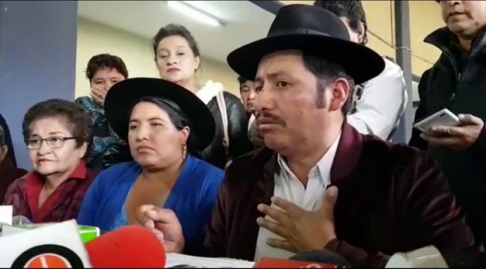 El gobernador de Chuquisaca, Esteban Urquizu.