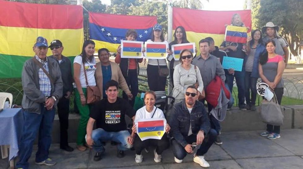 MIGRACIÓN. Un grupo de venezolanos.