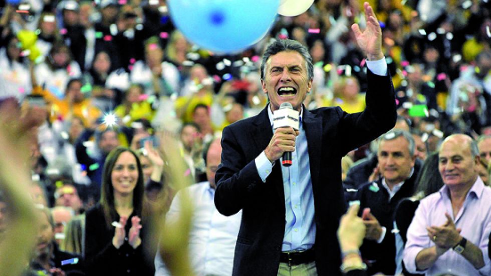 CAMPAÑA. El presidente Mauricio Macri.