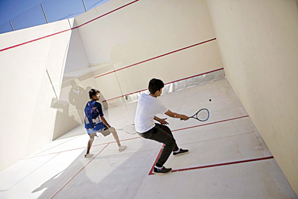 Este año se habilitaron dos canchas de squash en el complejo de tenis La Madona.