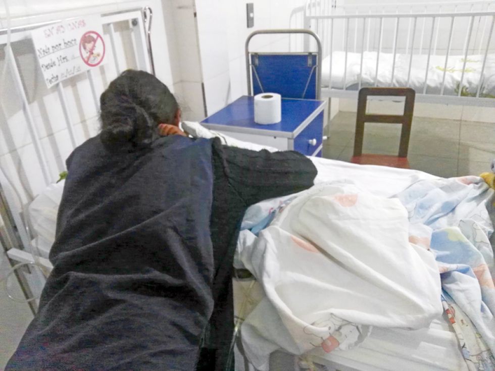PREOCUPACIÓN. El niño fue intervenido quirúrgicamente de emergencia en el Hospital del Niño.