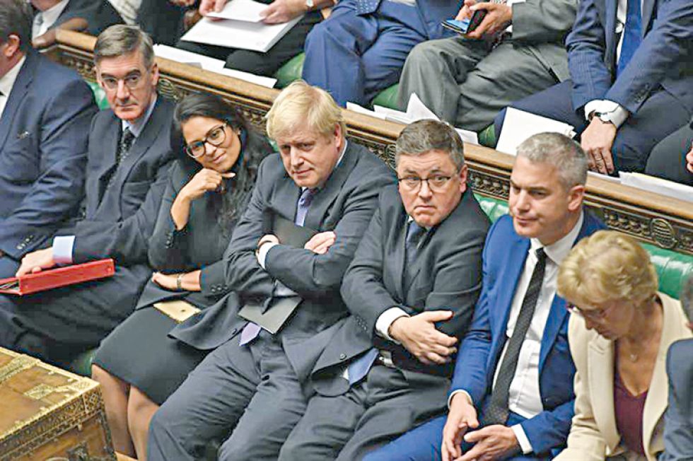 ANÁLISIS. El primer ministro británico, Boris Johnson, participa de una sesión del Parlamento convocada para tratar el "brexit".