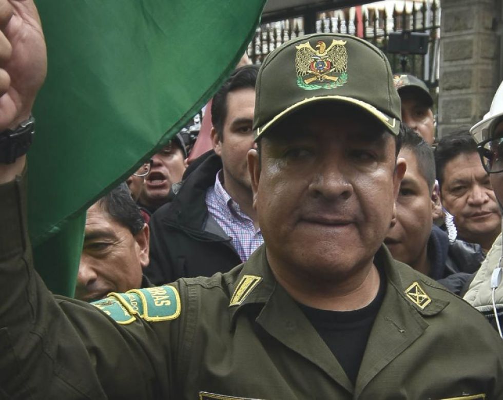 El comandante de la Policía, Yuri Calderón, renunció este lunes.