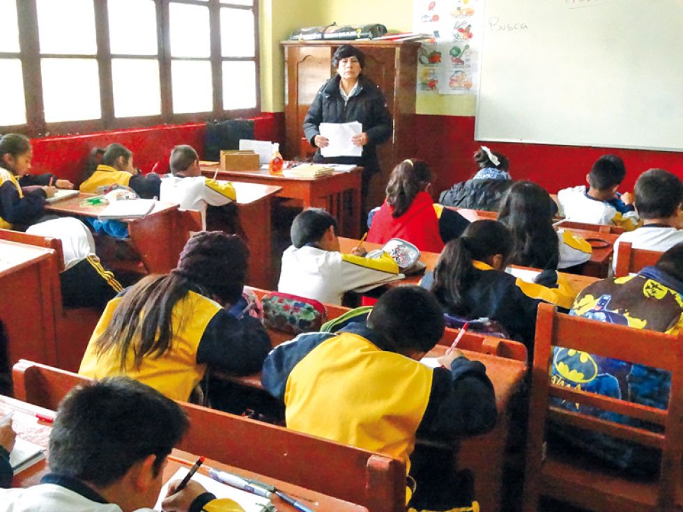 EDUCACIÓN. Los maestros retornan a clases en todas las unidades educativas del departamento.