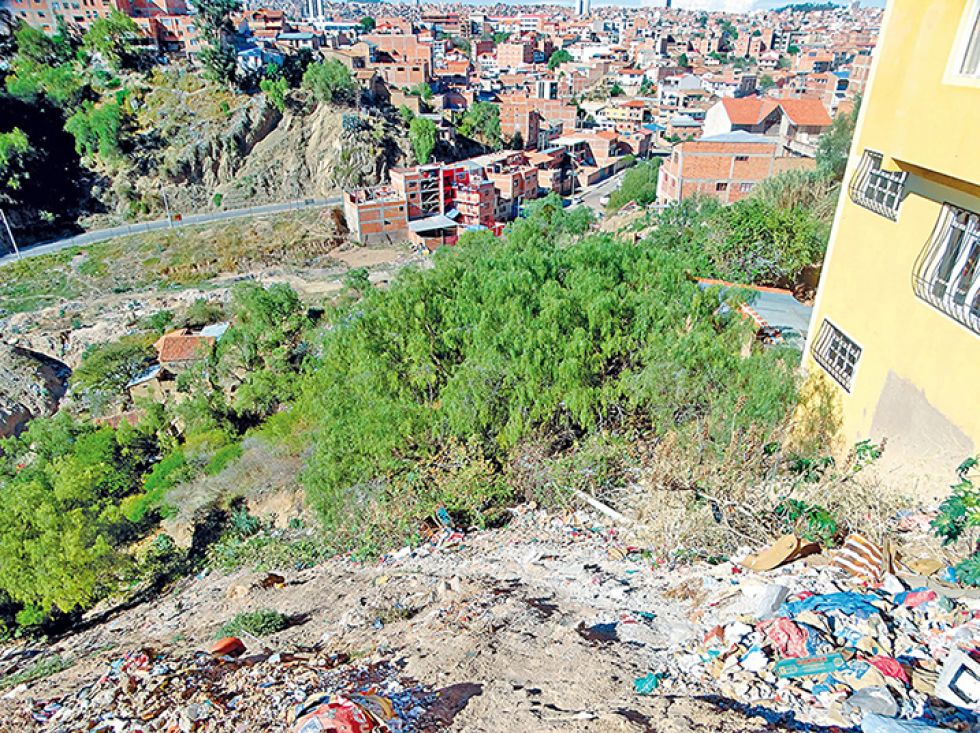 BARRIO. Vista de la parte porterior del barrio Max Toledo donde se generan los problemas.