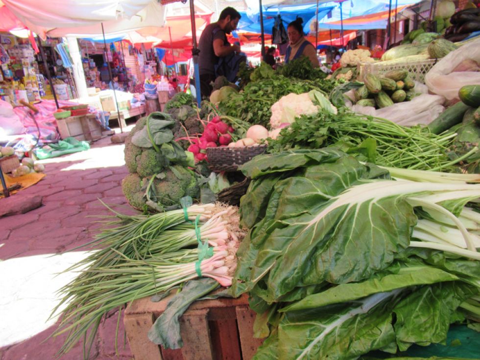 MERCADOS. El abastecimiento de productos en el Mercado Campesino es irregular.