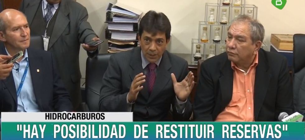 La conferencia de prensa de este miércoles sobre las reservas de gas en el país.