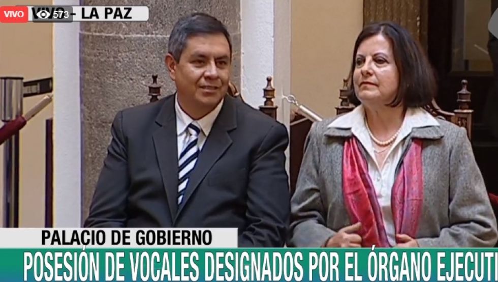 Los vocales electorales departamentales designados por la presidenta Jeanine Áñez.