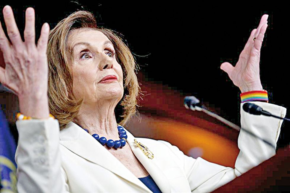 DENUNCIAS. La legisladora demócrata Nancy Pelosi afirmó que la democracia en Estados Unidos "está en juego".