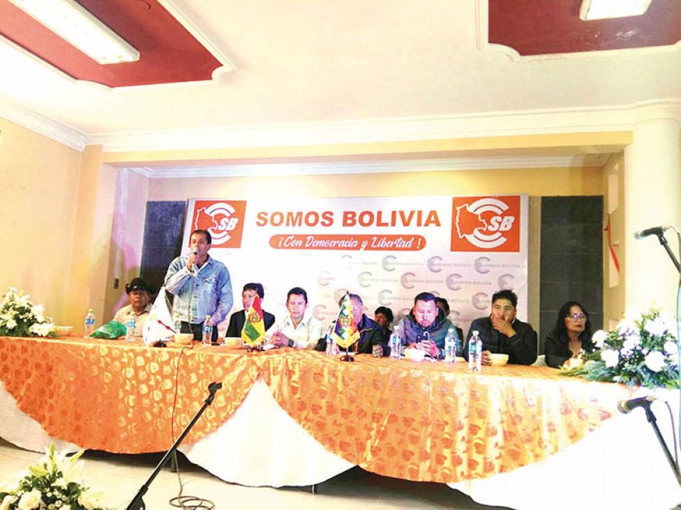 PRESENCIA. La nueva organización política realizó su congreso departamental ayer, en Sucre.