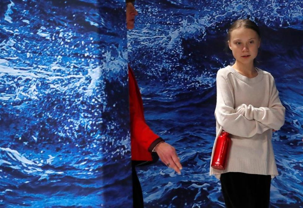 La joven activista sueca Greta Thurnberg se convirtió en una protagonista central de la Cumbre del Clima en Madrid.
